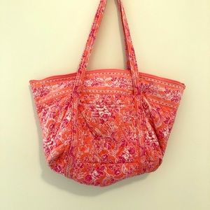 Bright Pink and Orange Vera Bradley Tote